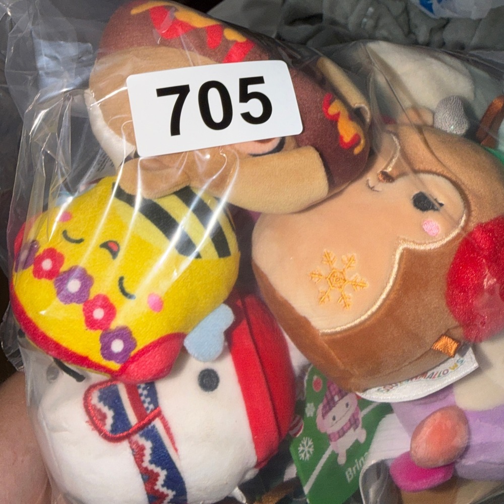 Squishmallows 3.5-5" Mixed Lot Brina Manny Koako Holiday Kawaii Plush Ornaments - Picture 7 of 7